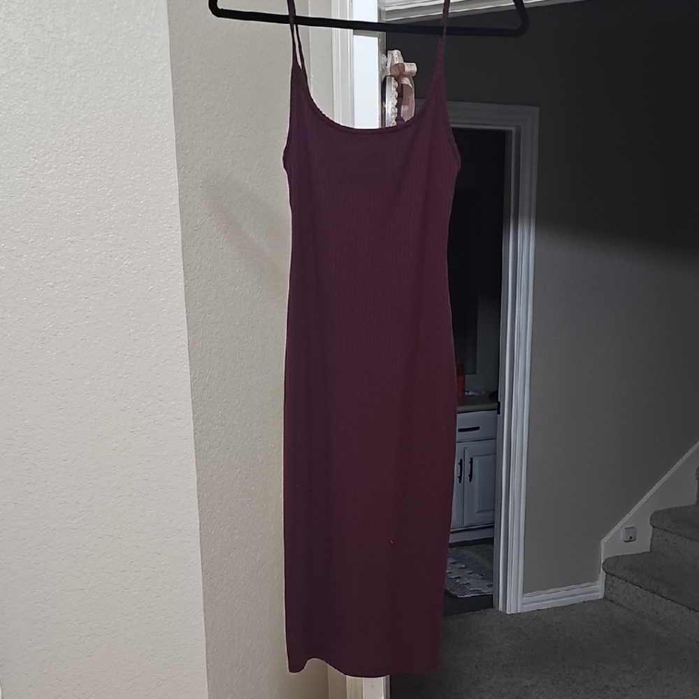 Forever 21 Burgundy Midi Dress